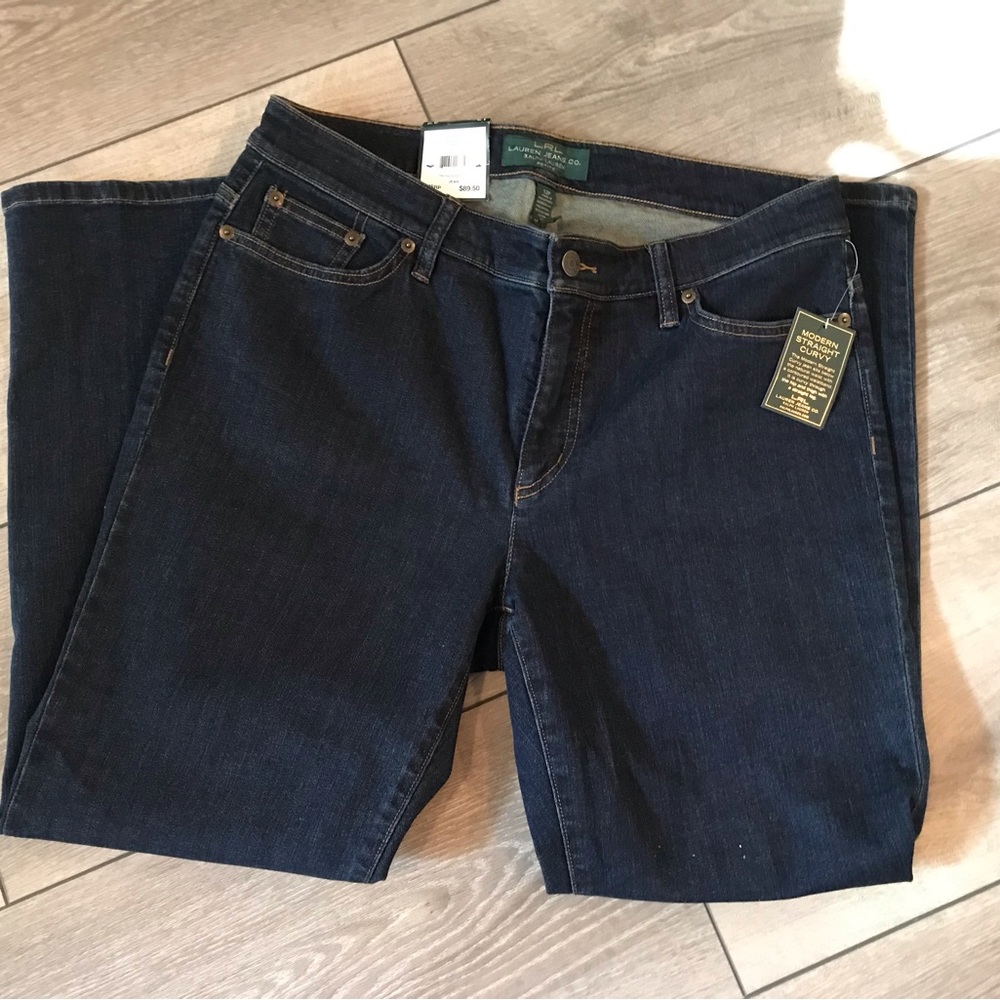 RALPH LAUREN DENIM JEANS 12P BSR - RINSE - MODERN CURVY